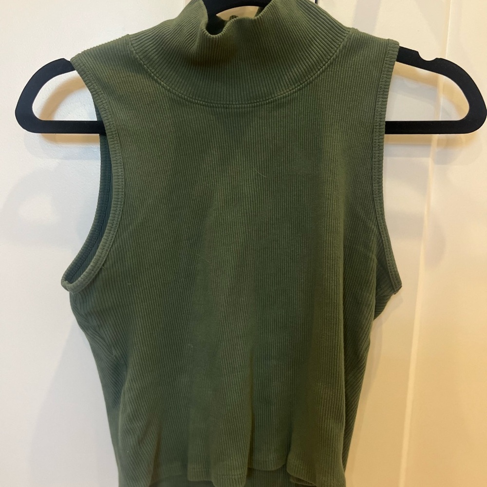 Big Bud Press Forest Green Ribbed Tank Top